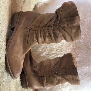 LAVORAZIONE ARTIGIANA CUOIO ITALIAN SUEDE BOOTS 36